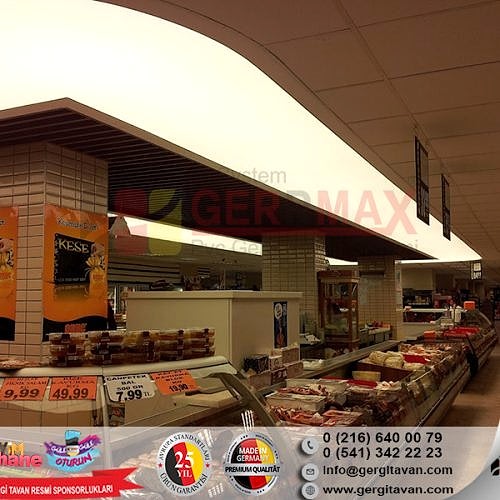 Işıklı Doku Gergi Tavan