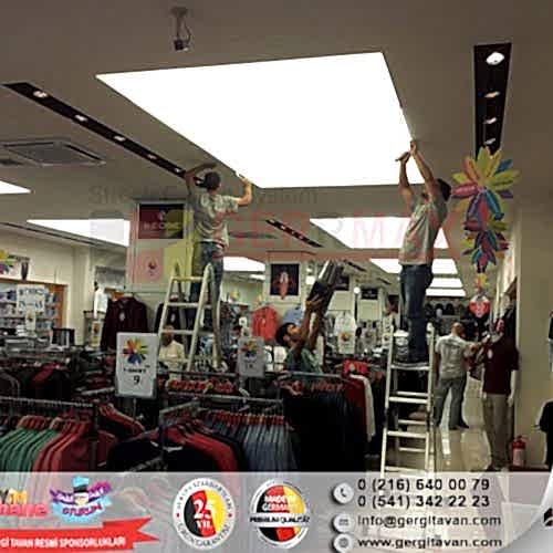 Işıklı Doku Gergi Tavan