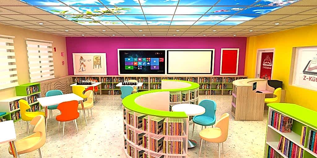 Z Kütüphane Gergi Tavan 6